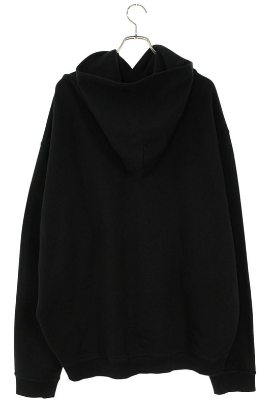 Maison Margiela 24SS logo embroidery Pullover Hoodie Black Size 54
