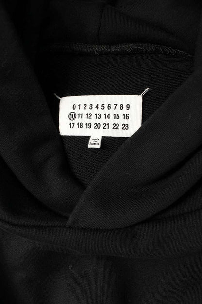 Maison Margiela 24SS logo embroidery Pullover Hoodie Black Size 54