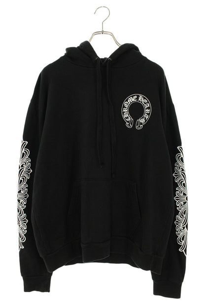 Chrome Hearts SWTSHRT HD PLVR Floral Cross Sleeve Size M
