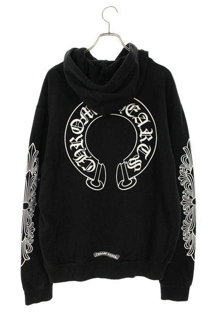 Chrome Hearts SWTSHRT HD PLVR Floral Cross Sleeve Size M