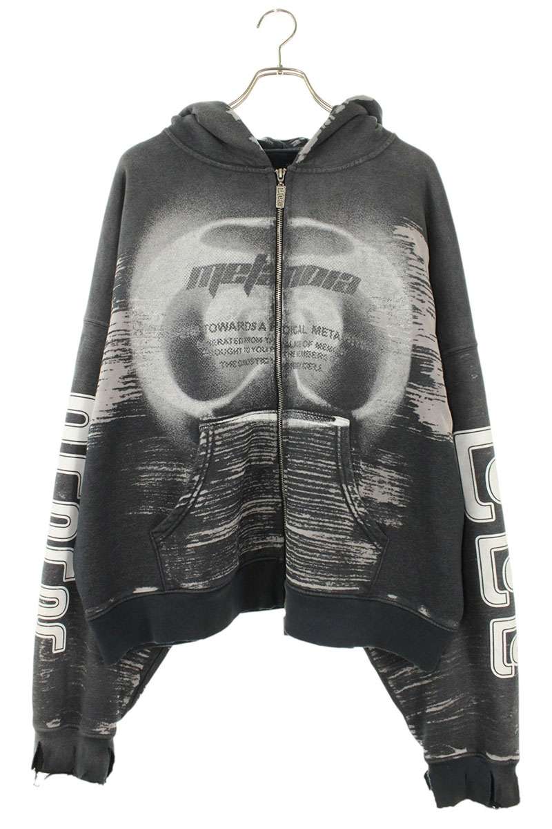 RIVINGTON roi Rebis Zip-Up Hoodie Gray Size L