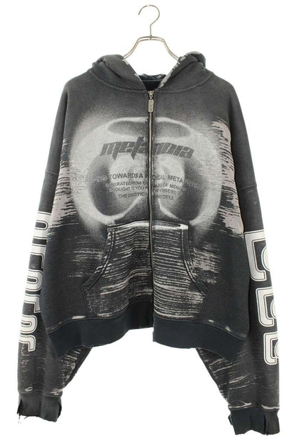 RIVINGTON roi Rebis Zip-Up Hoodie Gray Size L