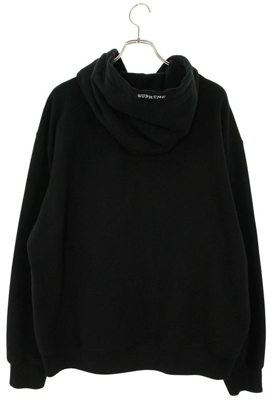 Supreme Front Logo Hoodie Black Size L