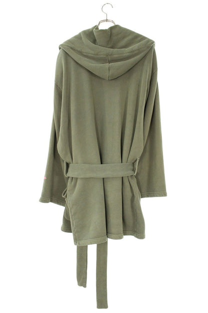 SKYLRK Long Robe Cotton Hoodie Green Size S