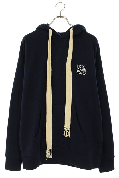 LOEWE Anagram Embroidered Hoodie Navy Size M