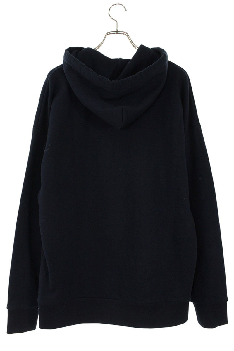 LOEWE Anagram Embroidered Hoodie Navy Size M