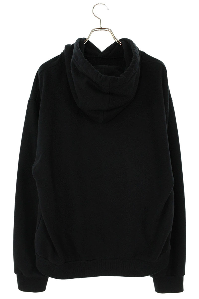 CELINE Pin Logo Pullover Hoodie Black Size XL