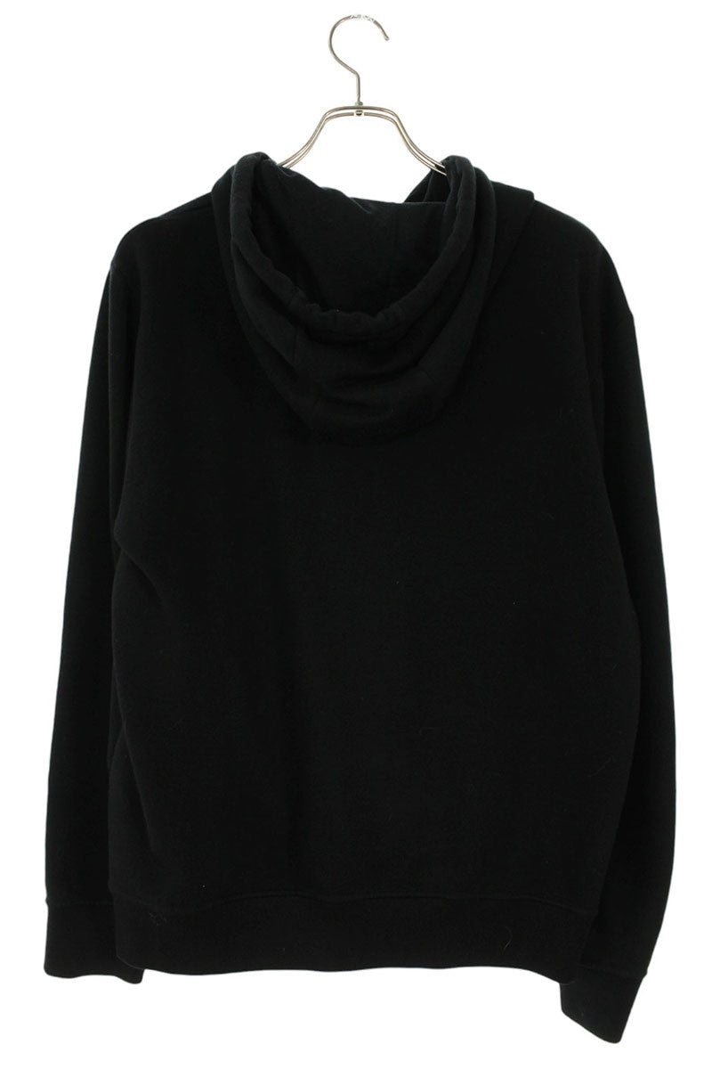 FENDI FF Logo Pullover Hoodie Black Size S