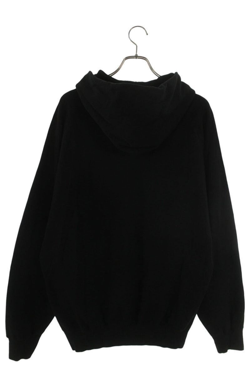 COMOLI SS26 Cotton French Terry Zip Hoodie Black Size L