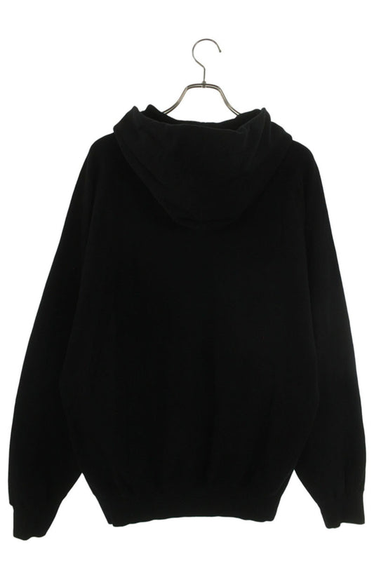 COMOLI SS26 Cotton French Terry Zip Hoodie Black Size L