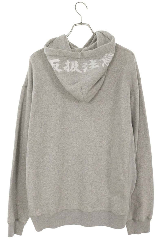 BlackEyePatch Front Embroidered Logo Hoodie Gray Size L