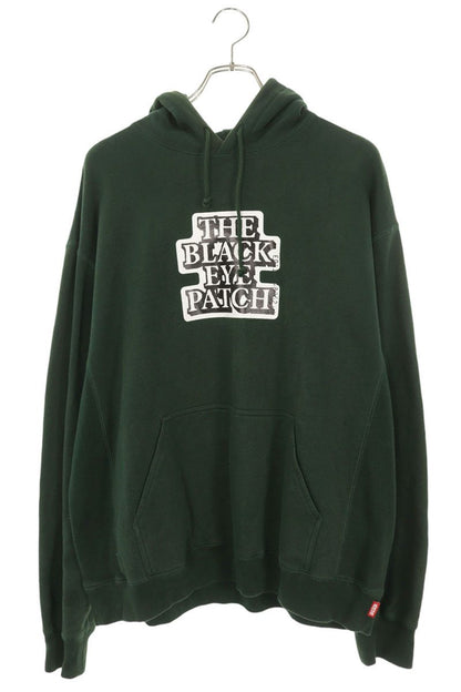 BlackEyePatch Print Logo Hoodie Green Size L
