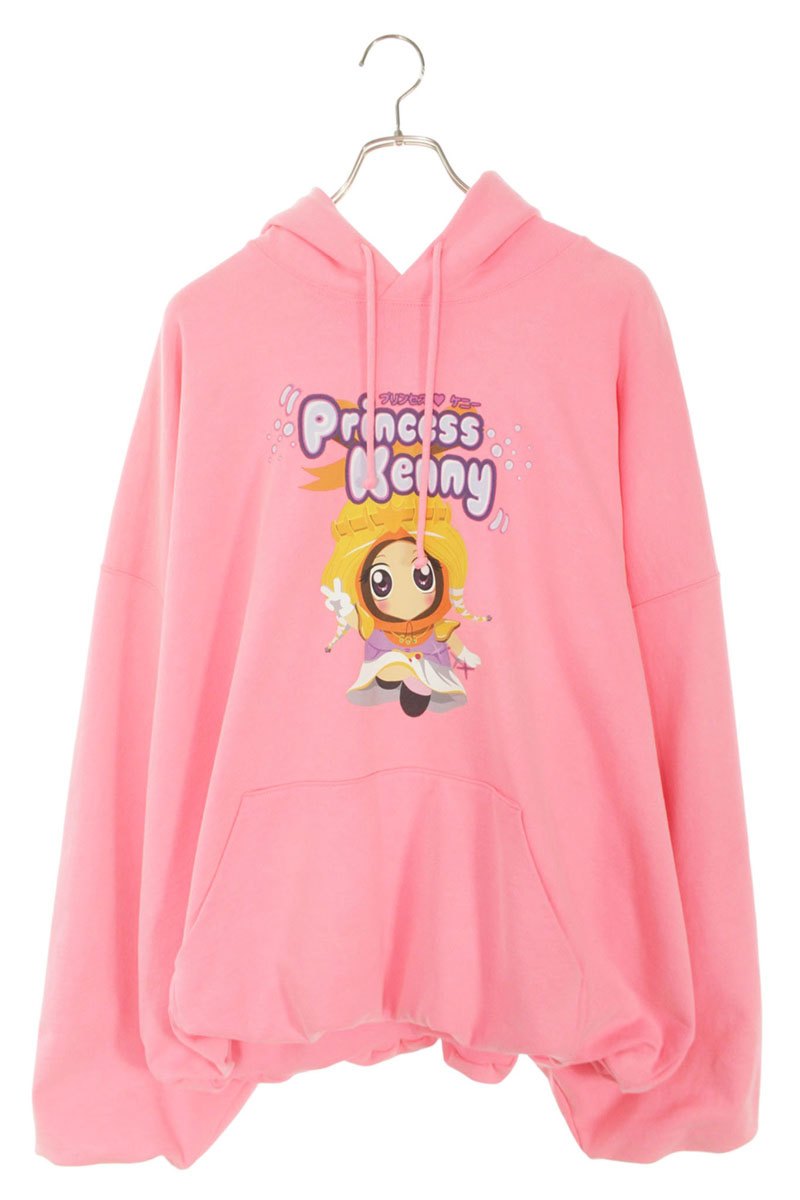 VETEMENTS PRINCESSKENNYCROPPEDBOXY Hoodie Pink Size M