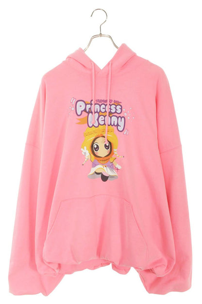 VETEMENTS PRINCESSKENNYCROPPEDBOXY Hoodie Pink Size M