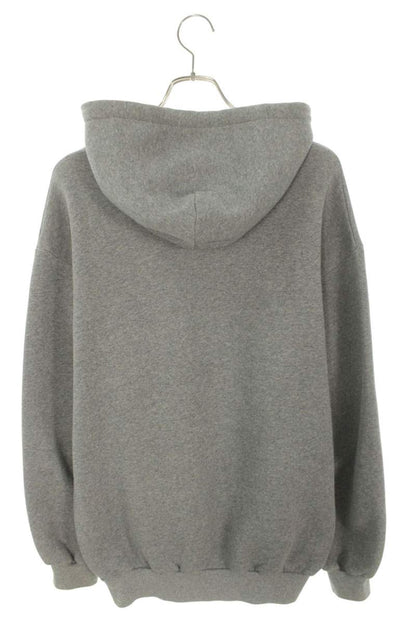 BALENCIAGA BB Logo Emblem Hoodie Gray Size XXS