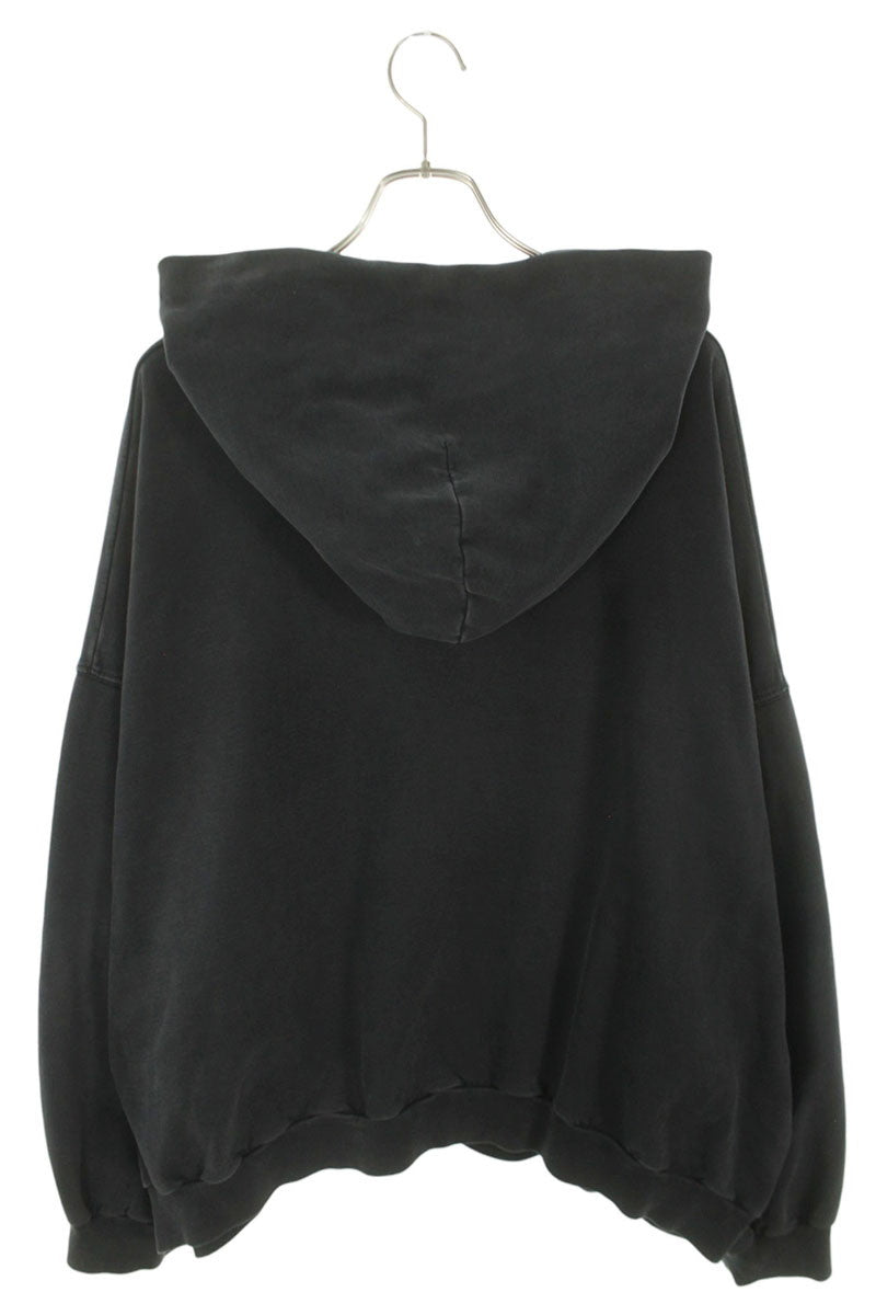BALENCIAGA XXXL Embroidery Pullover Hoodie Black Size S