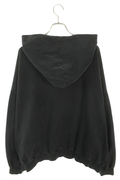 BALENCIAGA XXXL Embroidery Pullover Hoodie Black Size S