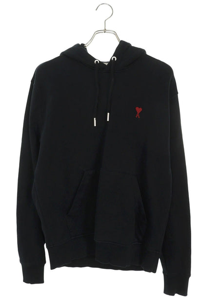 AMI Alexandre Mattiussi Heart Embroidered Logo Hoodie Size S