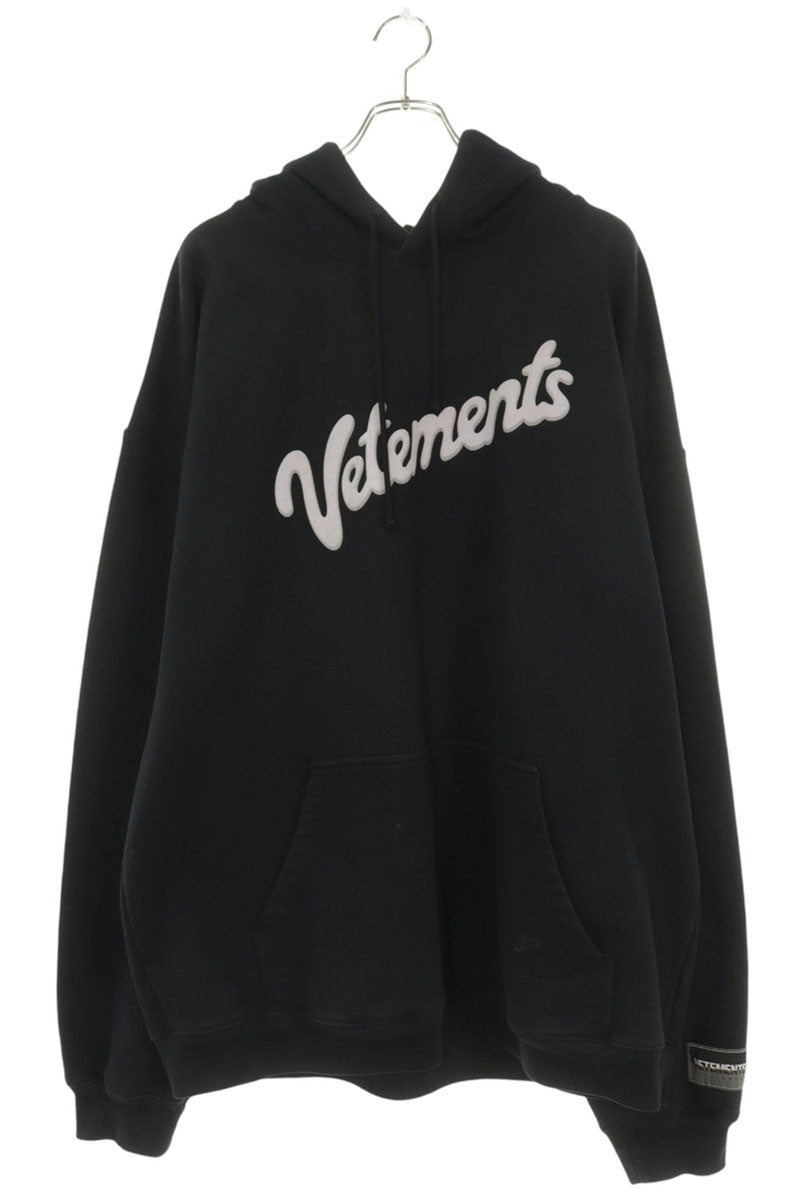 VETEMENTS Sweet Logo Pullover Hoodie Black Size S
