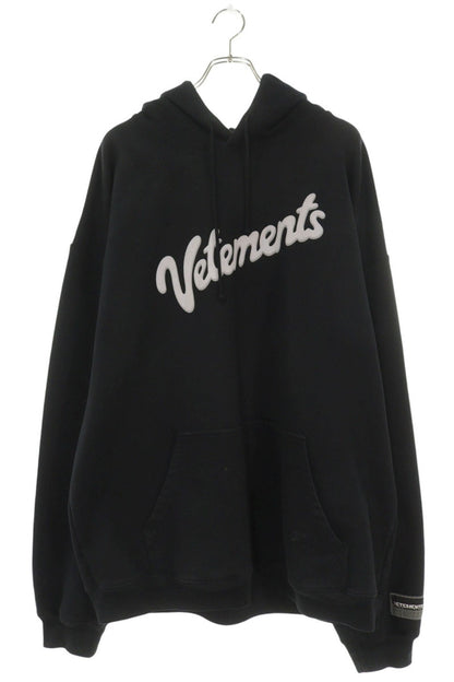 VETEMENTS Sweet Logo Pullover Hoodie Black Size S