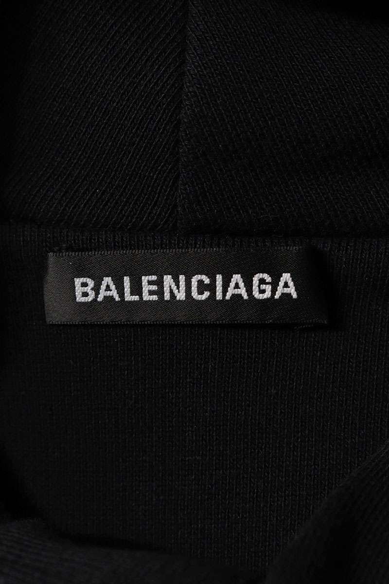 BALENCIAGA 19AW Speedhunters Pullover Hoodie Black Size XXS
