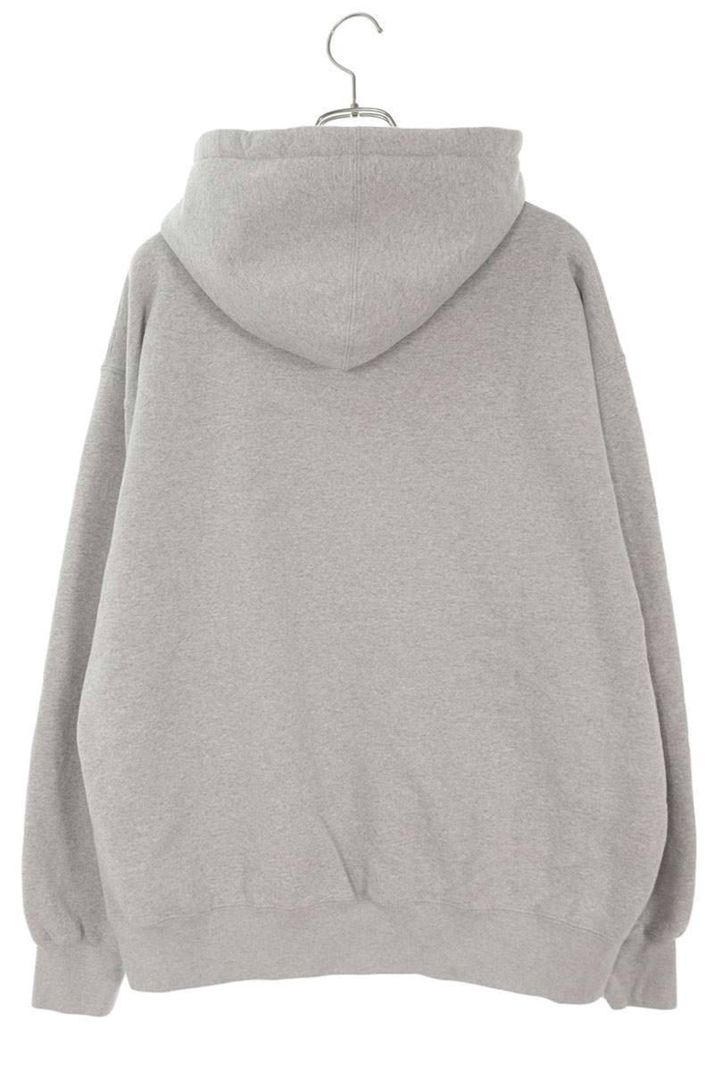 SUPREME Contrast Cutout Hooded Sweatshirt Gray Size L