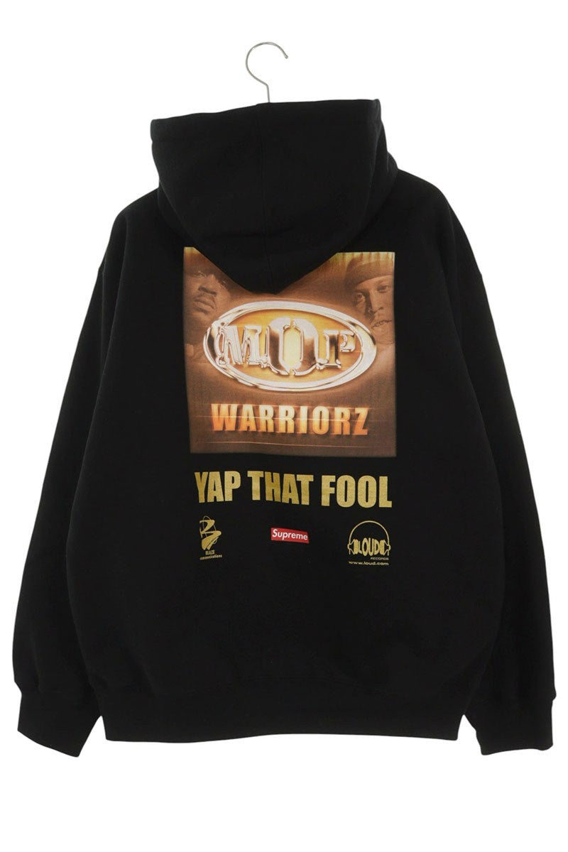 SUPREME M.O.P. Hooded Sweatshirt Black Size L