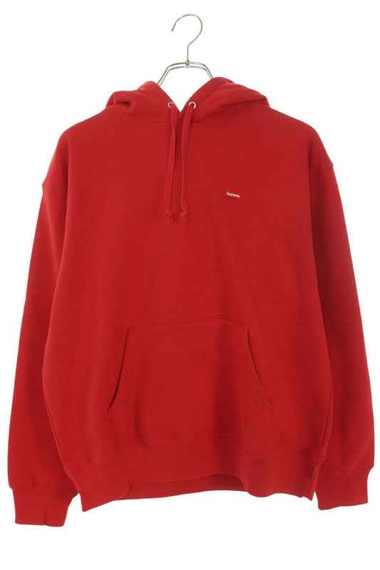 SUPREME Small Box Hooded Sweatshirt Red Cotton Blend Size S