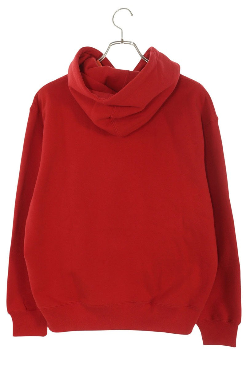 SUPREME Small Box Hooded Sweatshirt Red Cotton Blend Size S