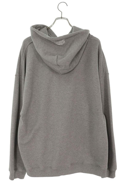 VETEMENTS Antwerp Logo Embroidery Hoodie Gray Size M