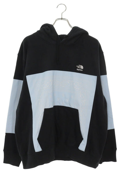 SUPREME x TNF 22SS Bamdana Hooded Sweatshirt Black Size L