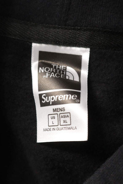 SUPREME x TNF 22SS Bamdana Hooded Sweatshirt Black Size L