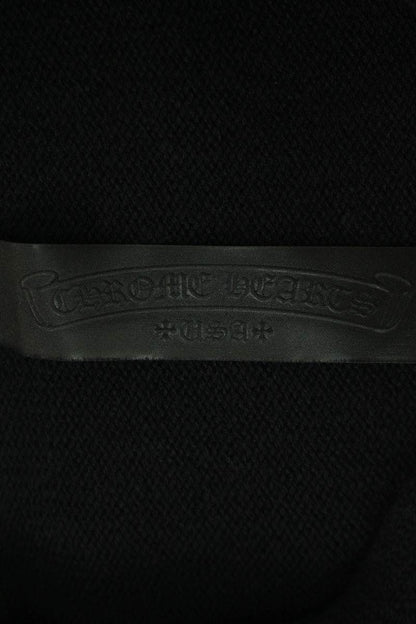 Chrome Hearts CH Cross Leather Patch Cashmere Hoodie Size L