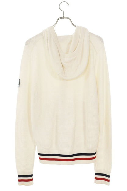 MONCLER MAGLIA TRICOT CARDIGAN Logo Patch Zip-Up Size S
