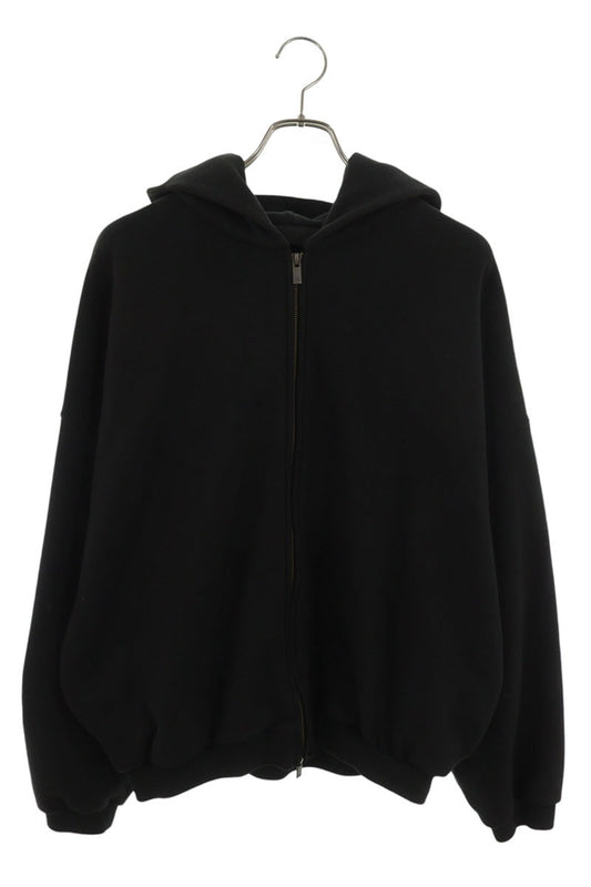 FEAR OF GOD Back Logo Patch Zip Hoodie Black Size M
