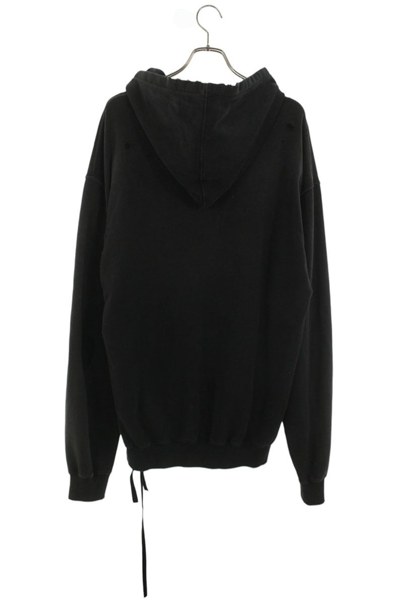ANN DEMEULEMEESTER Patchwork Design Hoodie Black Size XS
