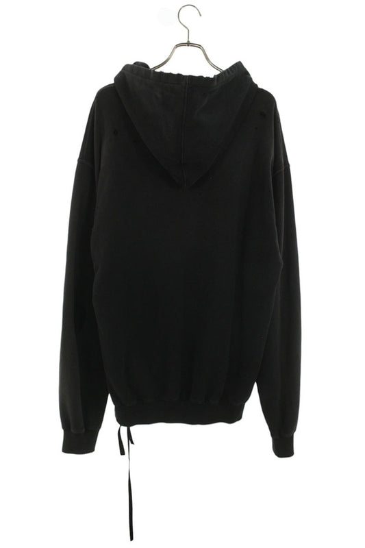 ANN DEMEULEMEESTER Patchwork Design Hoodie Black Size XS