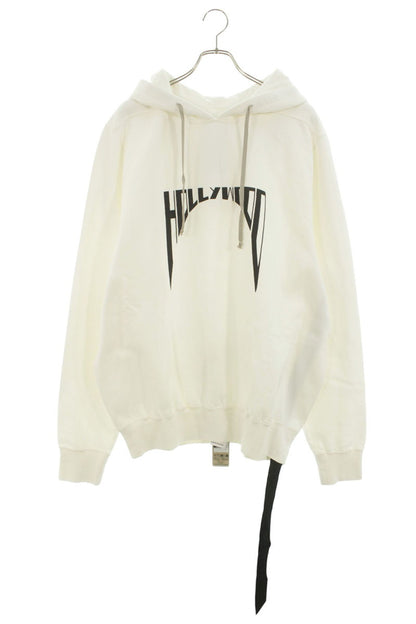 DRKSHDW 25SS Front Print Hoodie White Black Size M