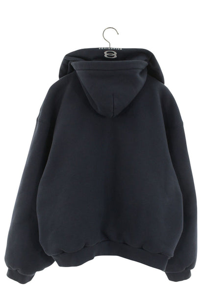 BALENCIAGA Ride Incognito Double Zip Hoodie Navy Size XXS