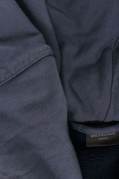 BALENCIAGA Ride Incognito Double Zip Hoodie Navy Size XXS