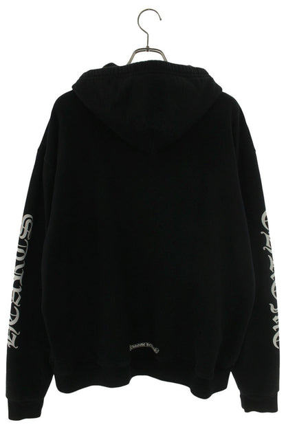 Chrome Hearts Arm Logo Print Zip Up Hoodie Size L