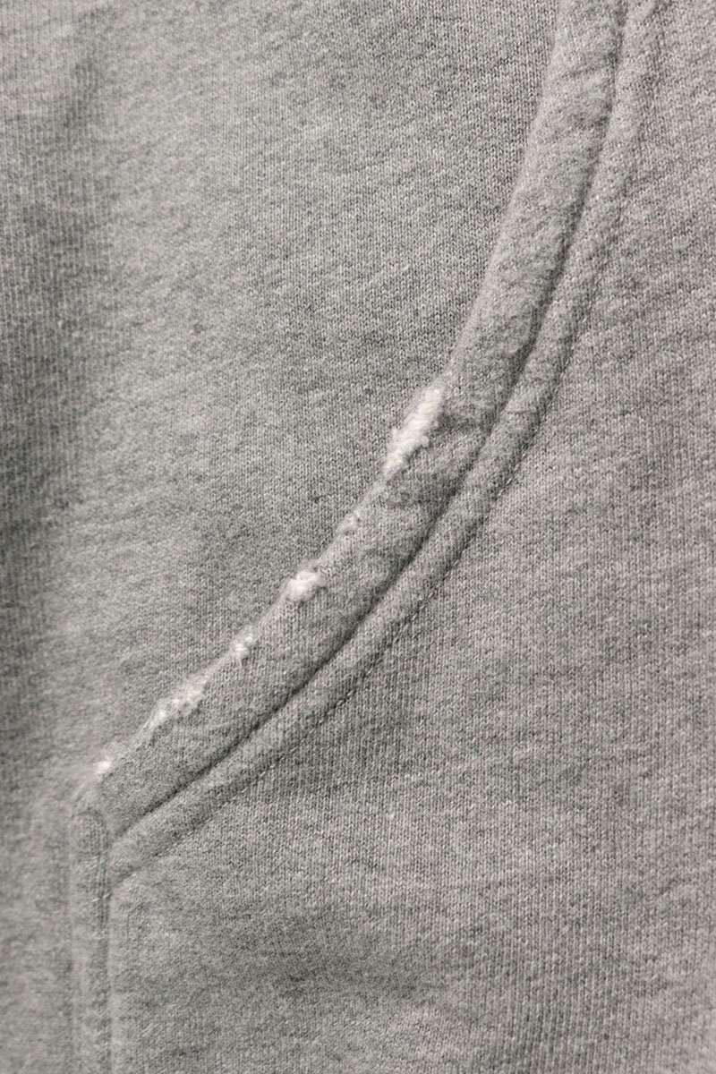 BALENCIAGA Fur Oversized Zip Up Hoodie Gray Size M