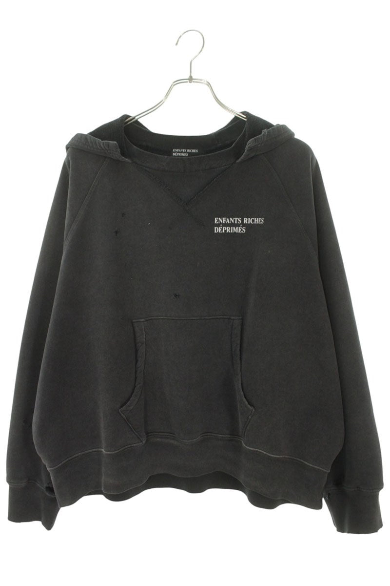 ENFANTS RICHES DEPRIMES Vintage Processed Hoodie Navy Size L