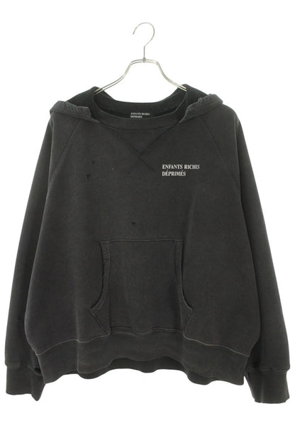 ENFANTS RICHES DEPRIMES Vintage Processed Hoodie Navy Size L