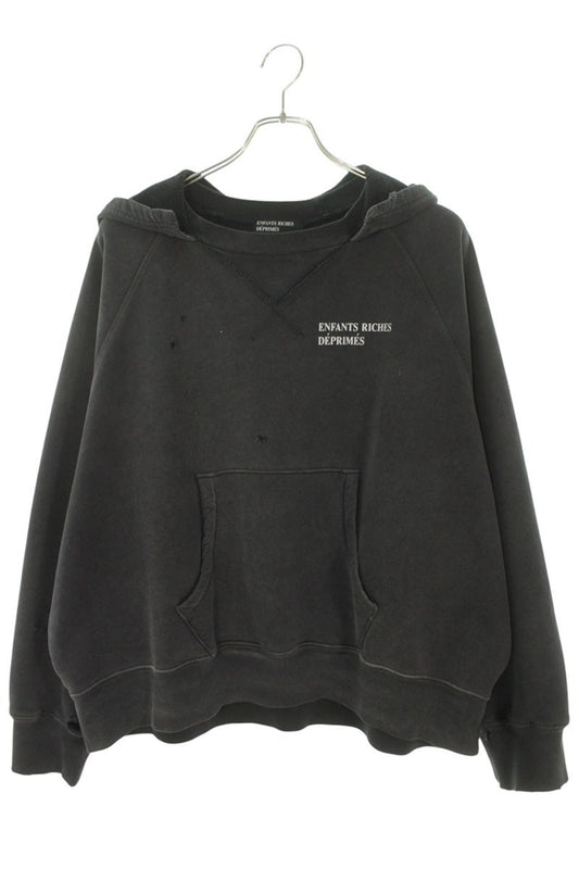 ENFANTS RICHES DEPRIMES Vintage Processed Hoodie Navy Size L