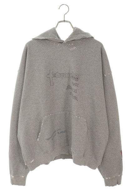 FAR FROM WHAT FAR VTG WASHED HOODIE Distressed Size M