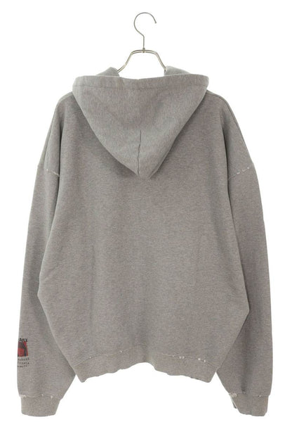 FAR FROM WHAT FAR VTG WASHED HOODIE Distressed Gray Size M