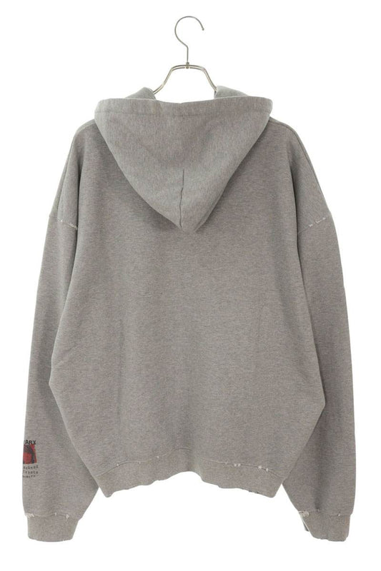FAR FROM WHAT FAR VTG WASHED HOODIE Distressed Gray Size M