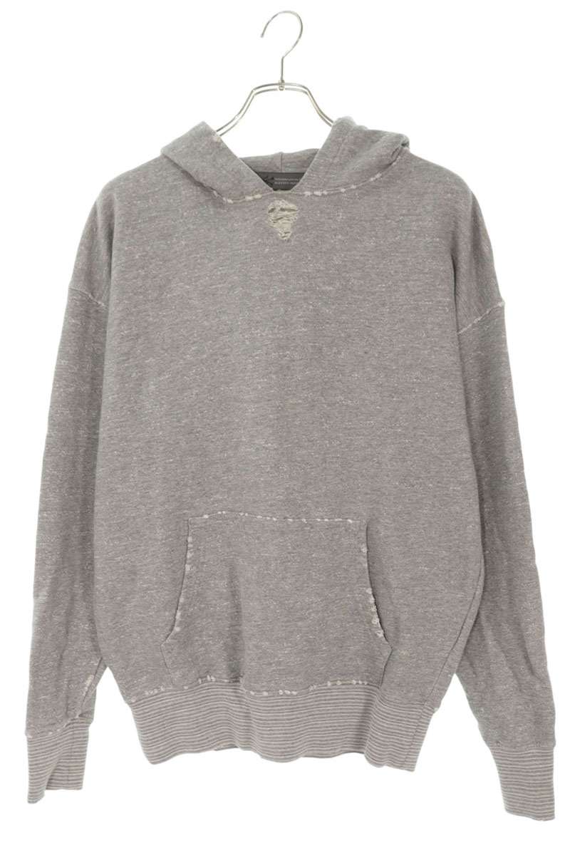 Alberto Bresci Cotton Pullover Hoodie Gray Size S