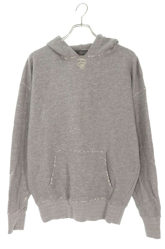 Alberto Bresci Cotton Pullover Hoodie Gray Size S